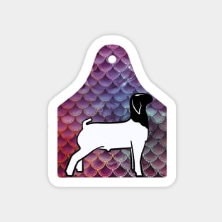 Mermaid Ear Tag - Market Goat - NOT FOR RESALE WITHOUT PERMISSION Sticker